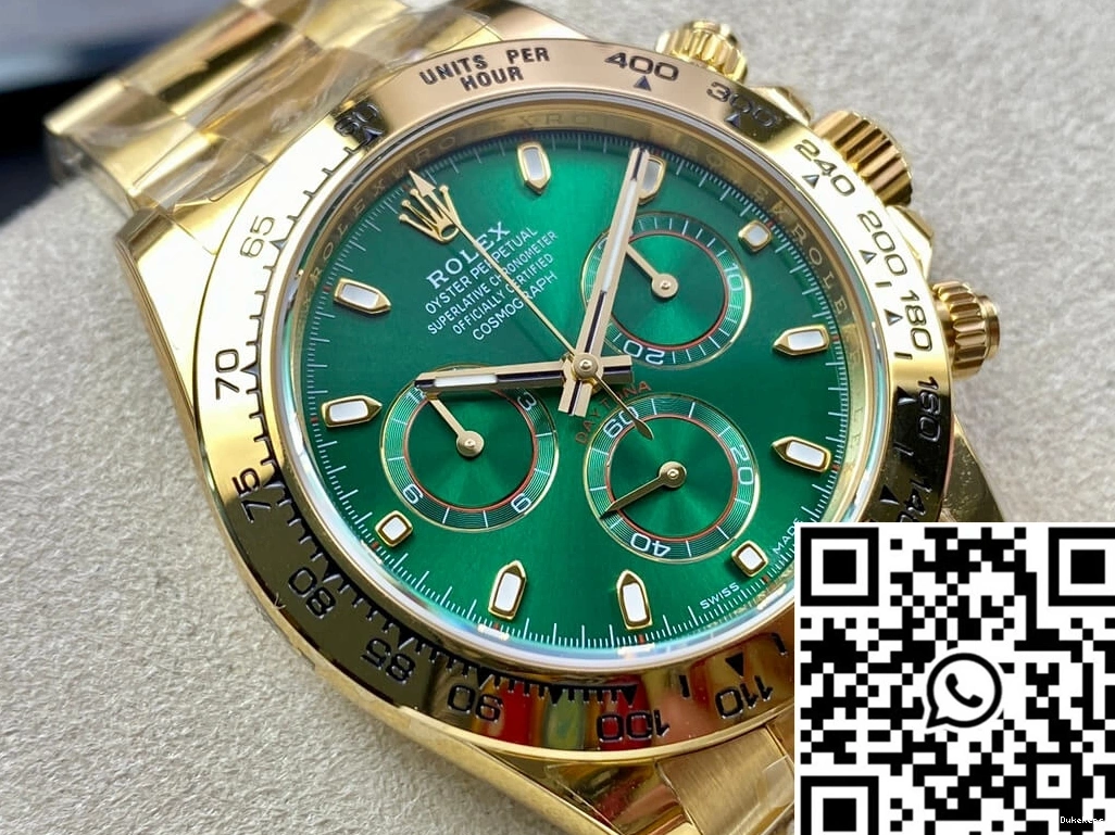Yellow Dial Green Daytona Gold Rolex M116508-0013 Factory BT 1028